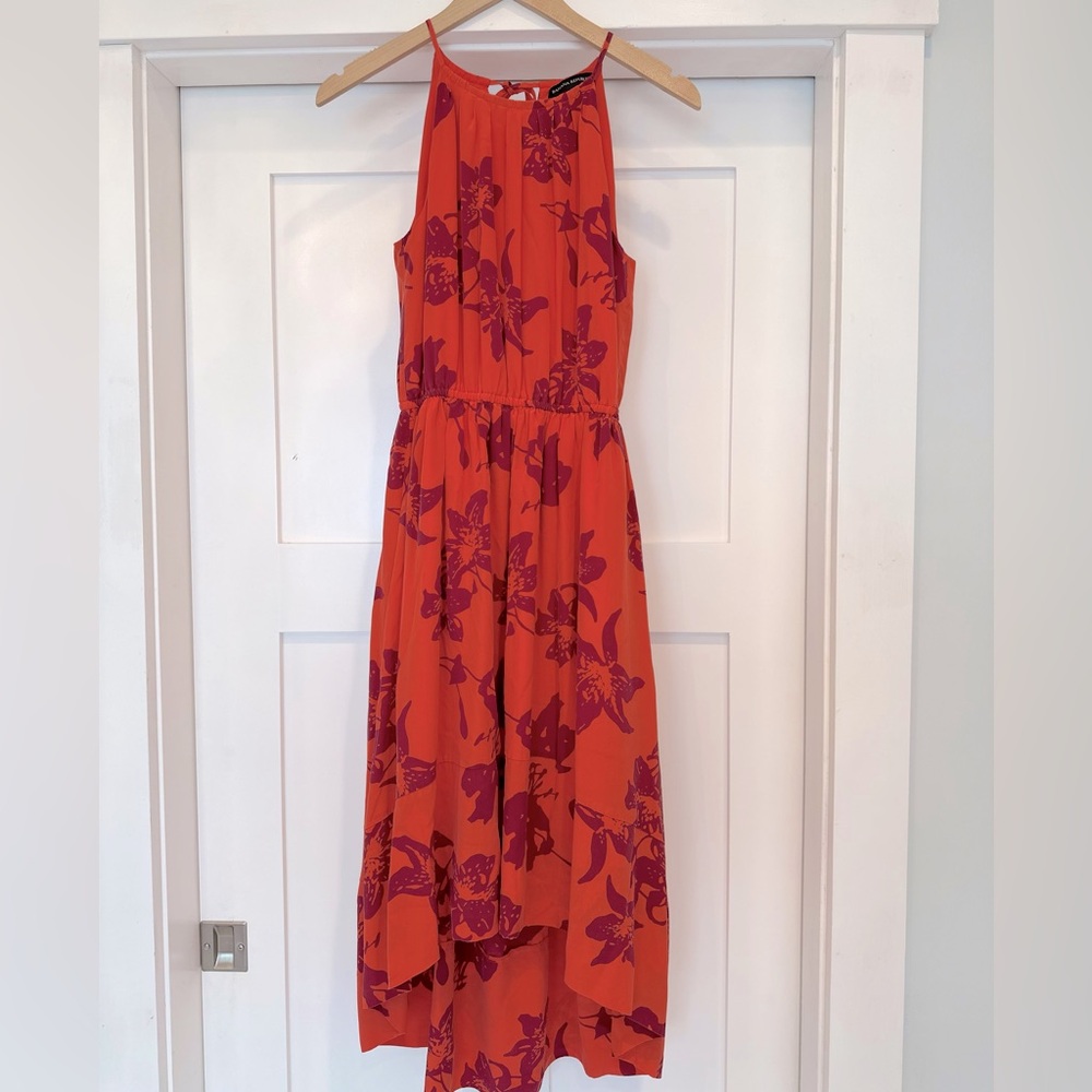 Banana Republic - orange floral dress - size 2